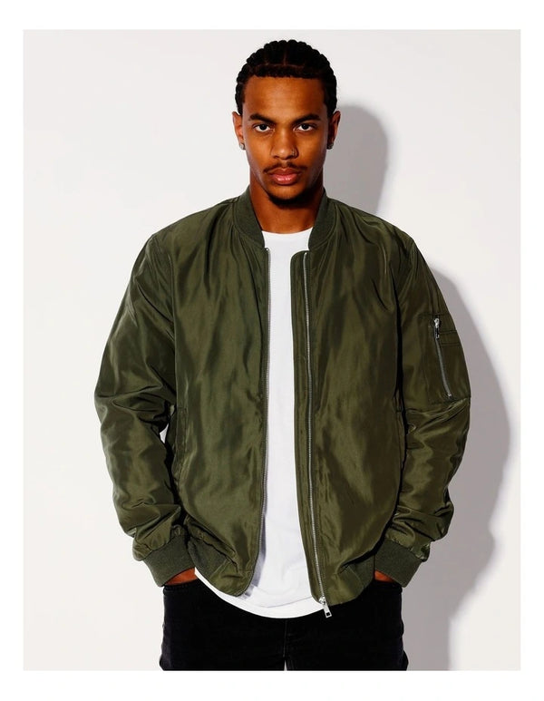 Kenji  Bentleigh Bomber Jacket in Green