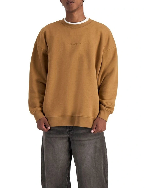 Champion  Script Tonal Pullover in Briefly Brown