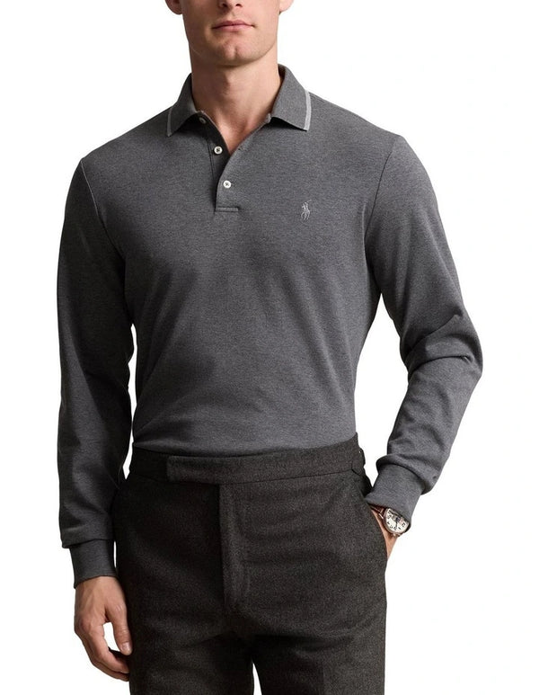 Polo Ralph Lauren  Classic Fit Soft Cotton Polo Shirt in Grey