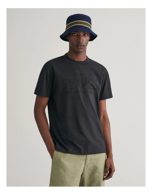 Gant  Tonal Archive Shield T-Shirt in Black